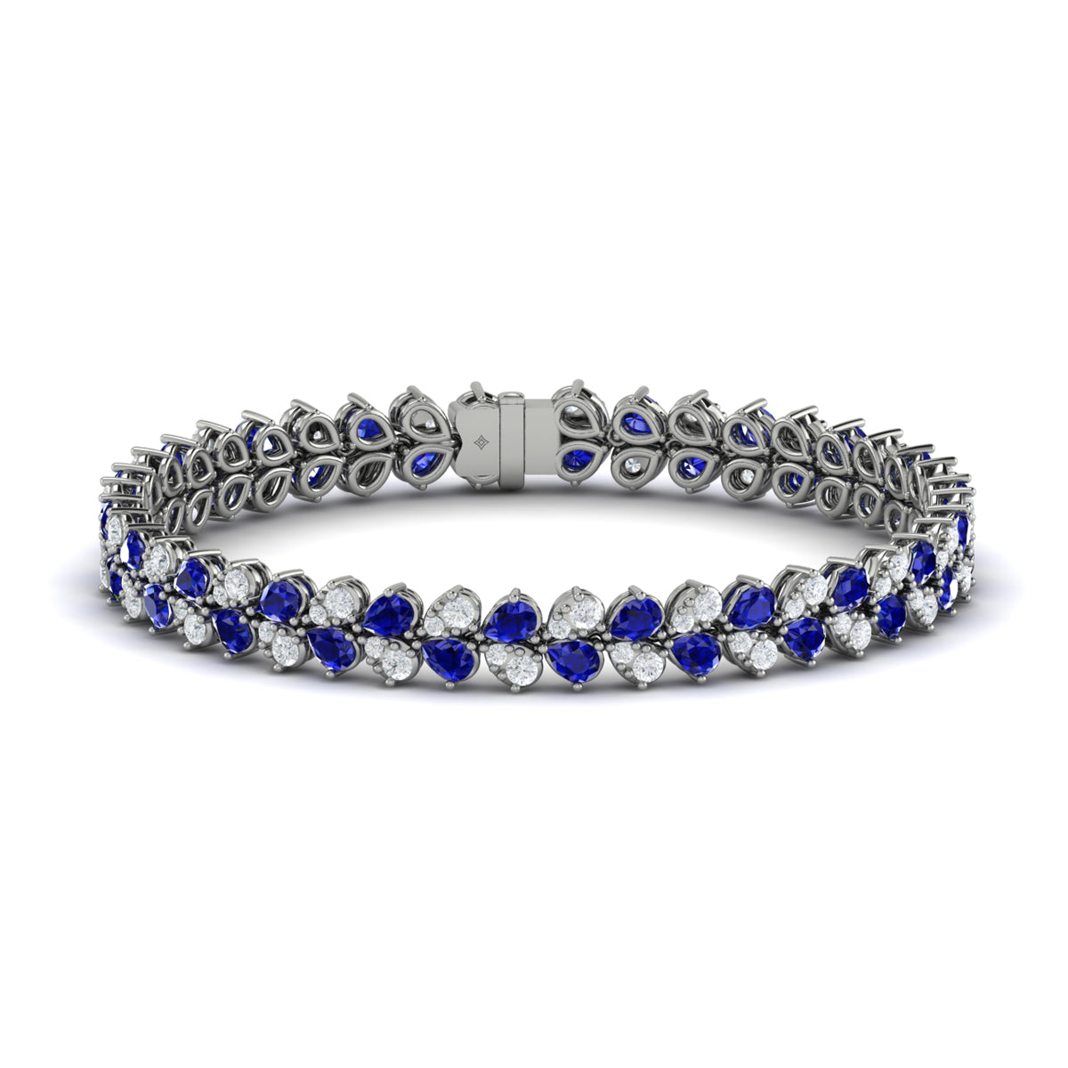 Diamond and Sapphire Bracelet
