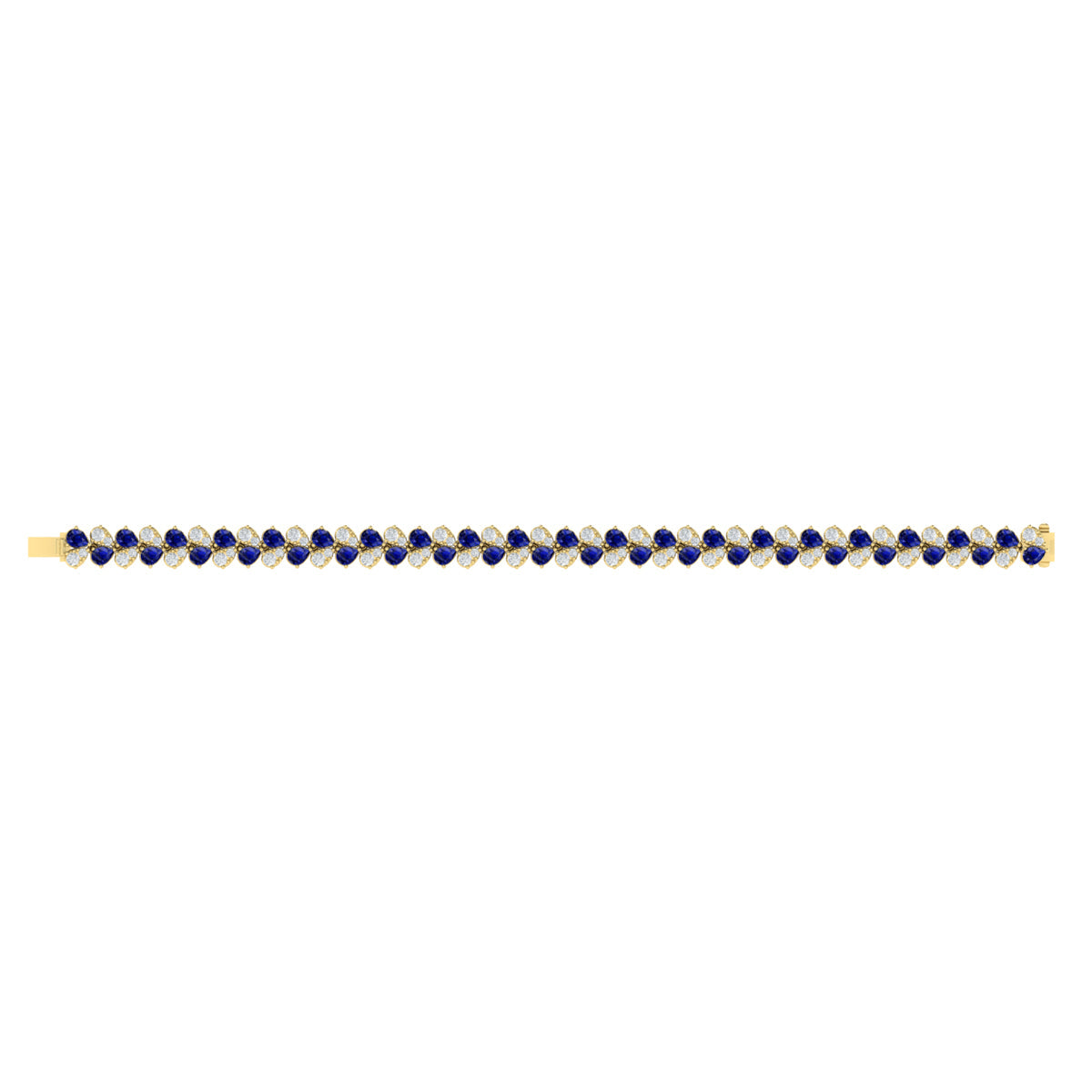 Diamond and Sapphire Bracelet