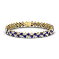 Diamond and Sapphire Bracelet
