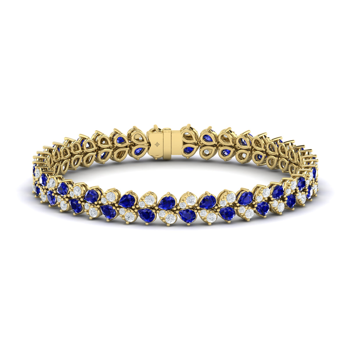 Diamond and Sapphire Bracelet