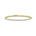 Diamond Baguette Hinged Bangle