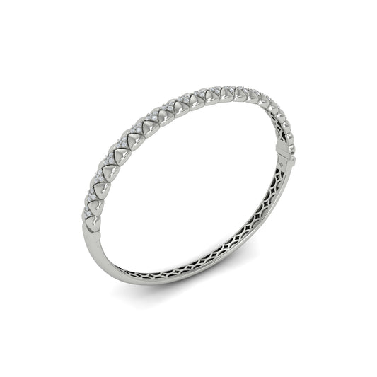 Diamond Tufted Vlora Star Hinged Bangle