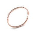 Alternating Diamond Twist Bangle Bracelet