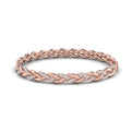 Alternating Diamond Twist Bangle Bracelet