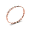 Alternating Diamond Twist Bangle Bracelet