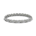 Alternating Diamond Twist Bangle Bracelet
