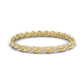 Alternating Diamond Twist Bangle Bracelet