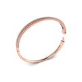 Fluted Bangle with Diamonds