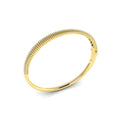 Fluted Bangle with Diamonds