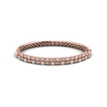 Double Madeleine Bangle with Sanded Finish