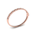 Double Madeleine Bangle with Sanded Finish