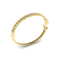 Double Madeleine Bangle with Sanded Finish
