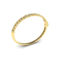 Double Madeleine Bangle with Sanded Finish