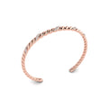 Slim Conch Twist Cuff Bracelet
