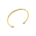 Slim Conch Twist Cuff Bracelet