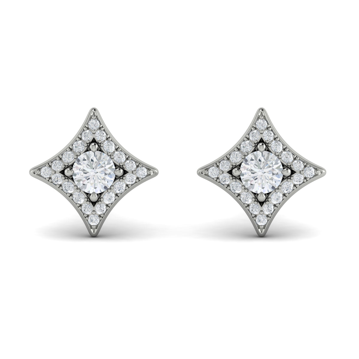 Diamond Vlora Star Stud Earrings