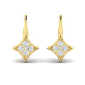 Diamond Vlora Star Channel Set Huggie Earrings