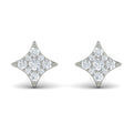 Diamond Cluster Star Stud Earrings