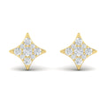 Diamond Cluster Star Stud Earrings