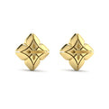 Diamond Cluster Floral Vlora Star Motif Stud Earrings
