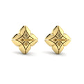 Diamond Cluster Floral Vlora Star Motif Stud Earrings