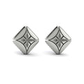 Diamond Vlora Star with Channel Set Diamond Cluster Stud Earrings