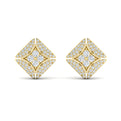 Diamond Vlora Star with Channel Set Diamond Cluster Stud Earrings