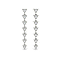 Diamond Trinity Drop Statement Earrings