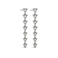 Diamond Trinity Drop Statement Earrings