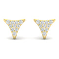 Diamond Trinity Stud Earrings