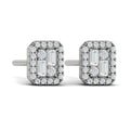 Diamond Baguette Stud Earrings