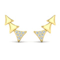 Diamond and Multi Trinity Ear Climber