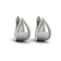 Diamond Trinity Huggie Earrings