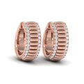 Fluted Huggie Earrings