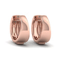 Fluted Huggie Earrings with Sanded Finish