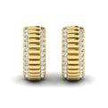 Fluted Huggie Earrings