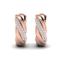 Conch Twist Hoop Earrings