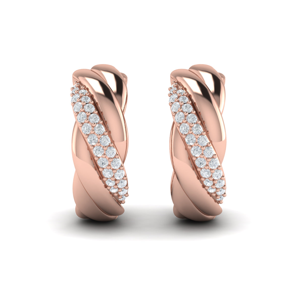 Conch Twist Hoop Earrings