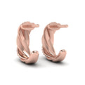 Conch Twist Hoop Earrings
