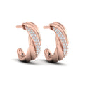 Conch Twist Hoop Earrings