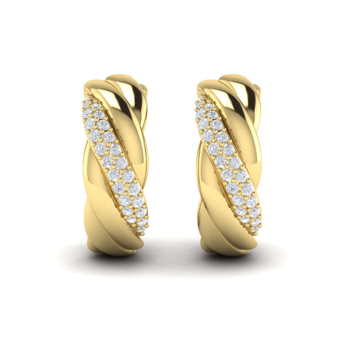 Conch Twist Hoop Earrings