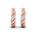 Tapered Conch Twist Hoop Earrings