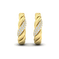 Tapered Conch Twist Hoop Earrings