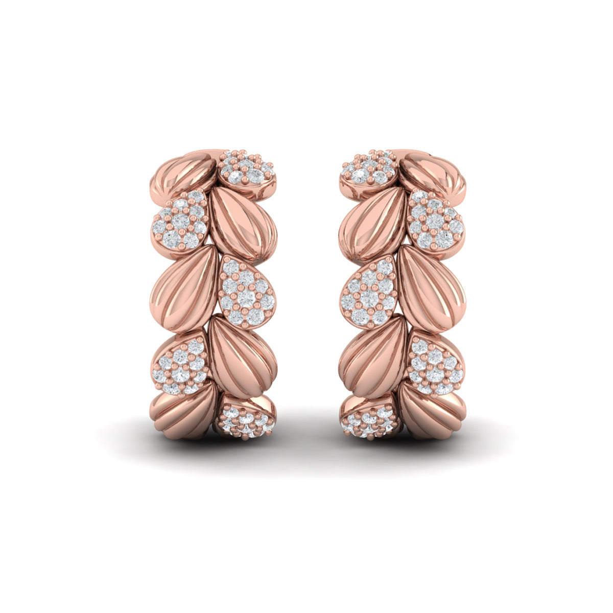 Scallop Hoop Earrings