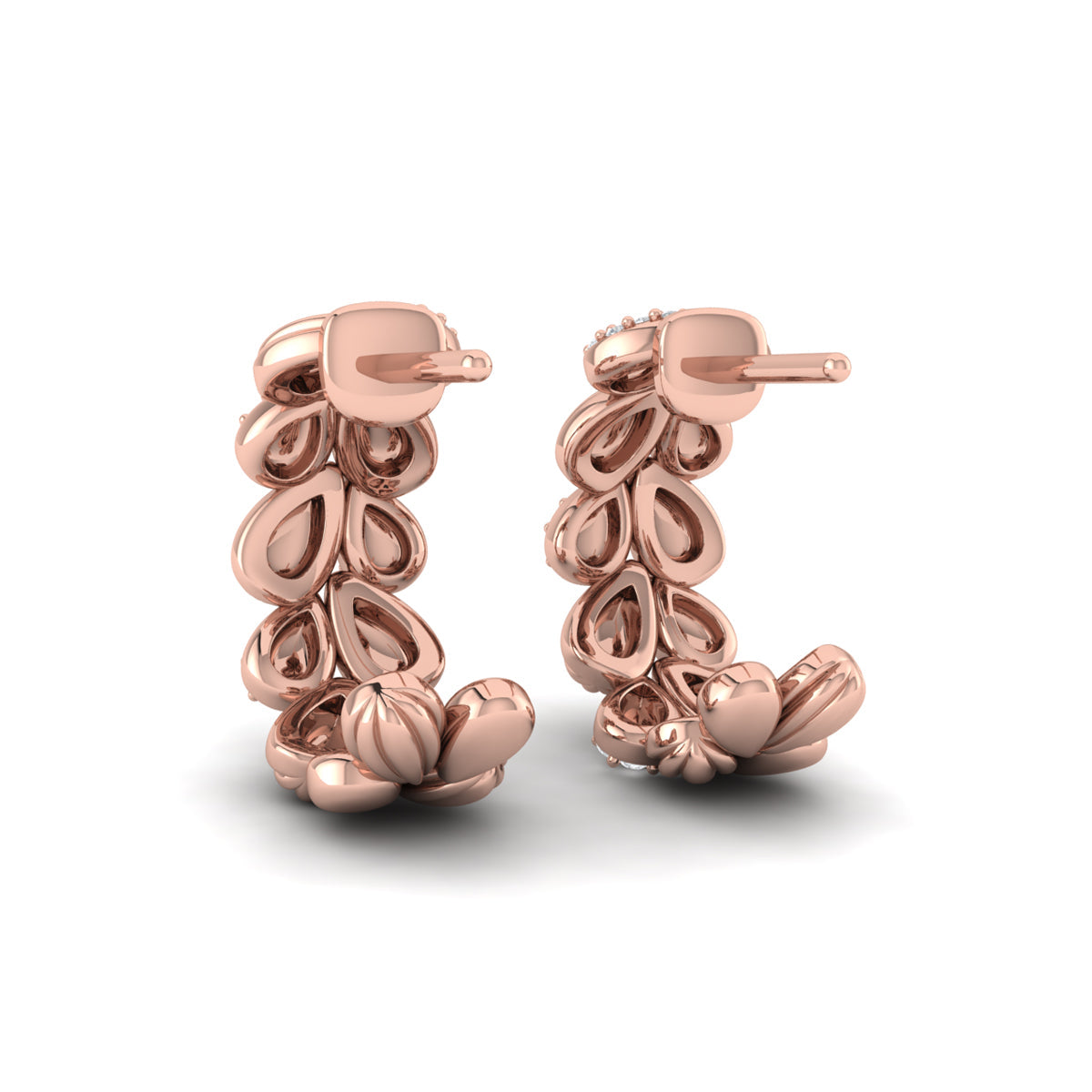 Scallop Hoop Earrings