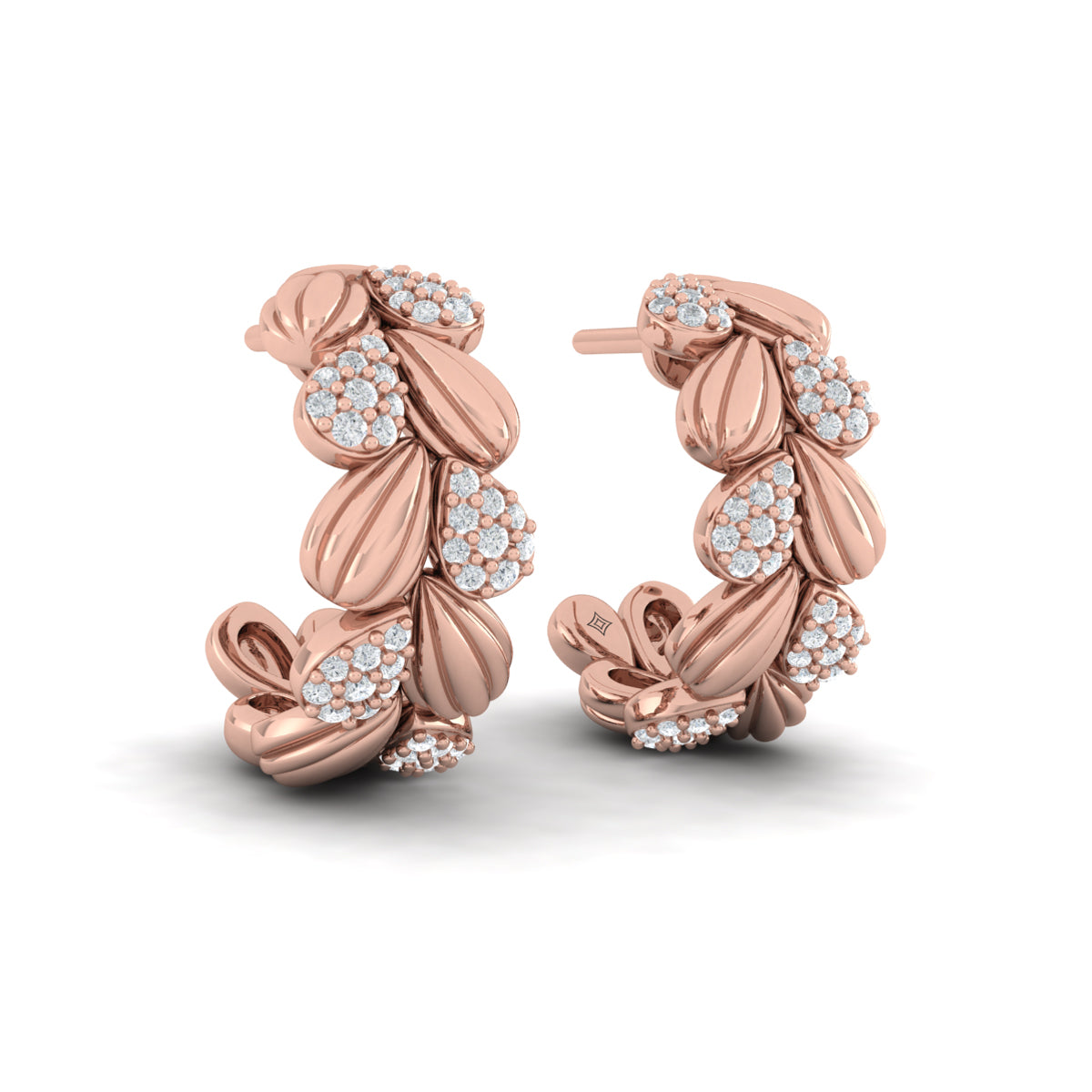 Scallop Hoop Earrings