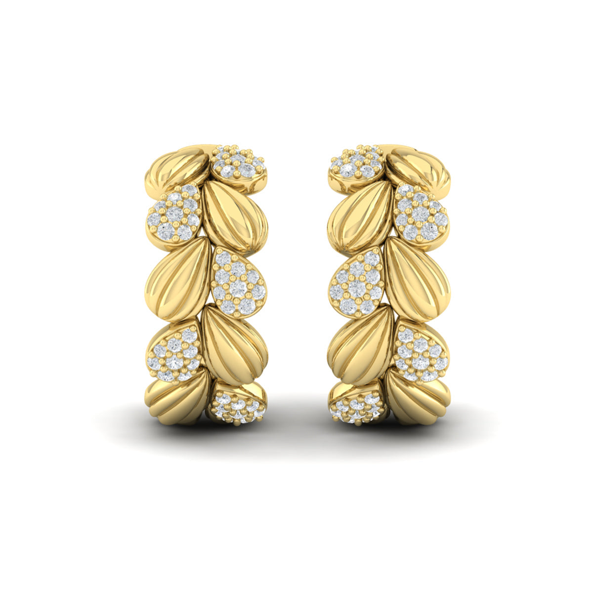 Scallop Hoop Earrings