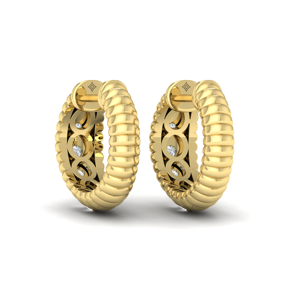 Sea Urchin Huggie Earrings