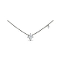 Diamond Cluster Vlora Star Double Pendant Necklace