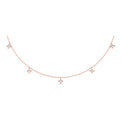 Multi Diamond Vlora Star Tassel Necklace